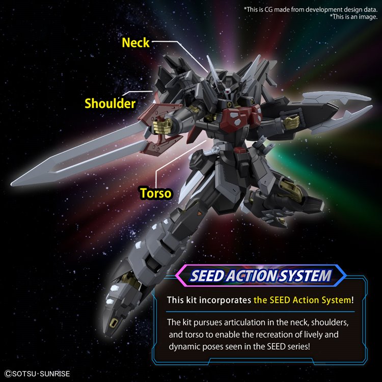 Gundam Seed Freedom - HG 1/144 Black Knight Squad Shi-ve A