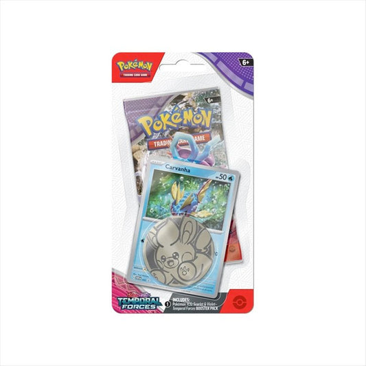 Pokemon TCG Scalet and Violet - Temporal Forces Checklane Blisters Carvanha