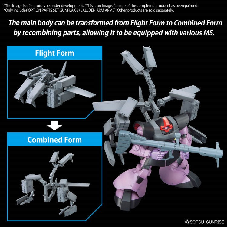 Gundam - Option Parts Set Gunpla 08 Ballden Arm Arms