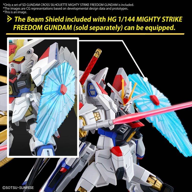 Gundam - SD Cross Silhouette Mighty Strike Freedom Gundam