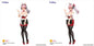 Super Sonico - Super Sonico BiCute Bunnies Red Maid Figure