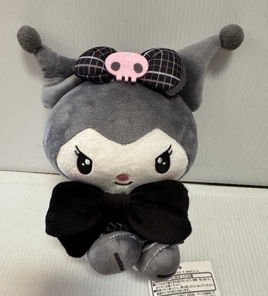 Sanrio - Kuromi 16cm Holding Big Black Bow Plush