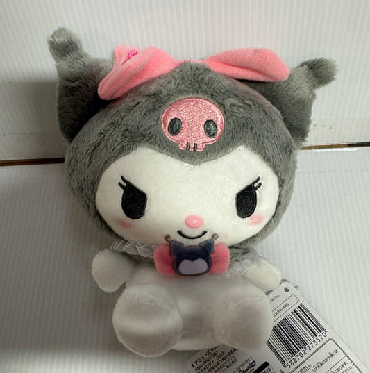 Sanrio - Kuromi Black with Pink Bow 16cm Plush