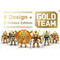 Mobile Suit Gundam - QMSV Mini Gold Team SINGLE BLIND BOX