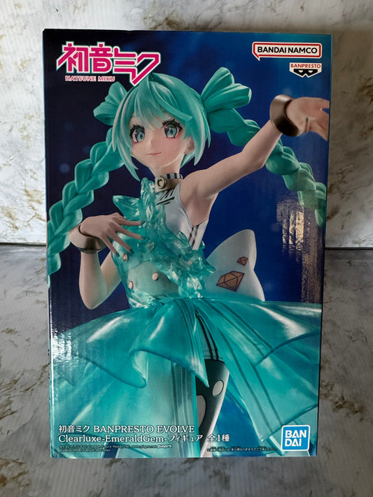 Vocaloid - Hatsune Miku Clearluxe-EmeraldGem BANPRESTO EVOLVE Prize Figure