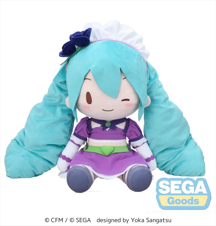 Vocaloid - Hatsune Love and Berry Dress Up and Dance Sparkly Purple Fuwa Petit LL Plush