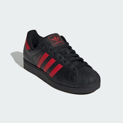 Adidas Men's Superstar Ii Shoes - Black / Better Scarlet