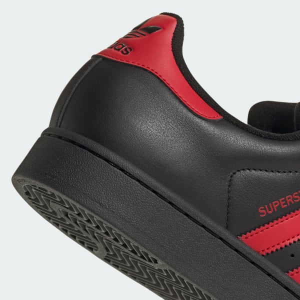 Adidas Men's Superstar Ii Shoes - Black / Better Scarlet
