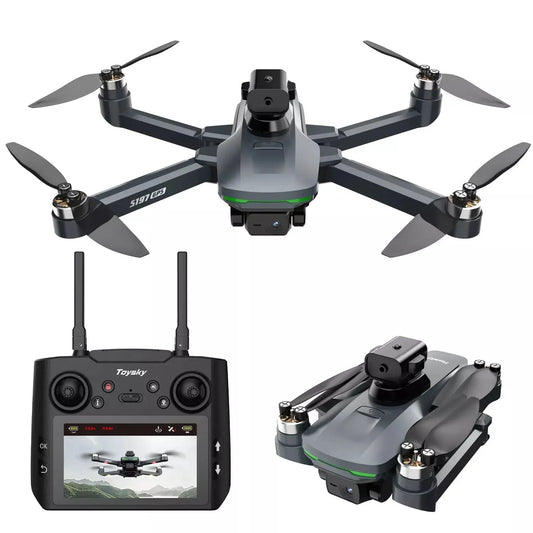 ToySky S197 Drone with HD Camera Intelligent Obstacle Avoidance 5G GPS and Screen Remote Control