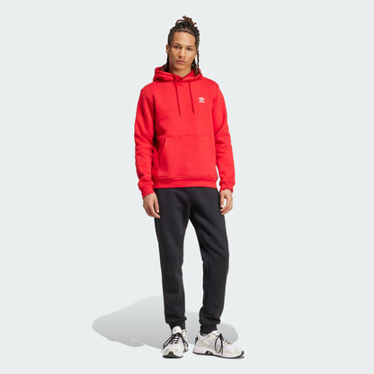 Adidas Men's Trefoil Essentials Hoodie Apparel - Red