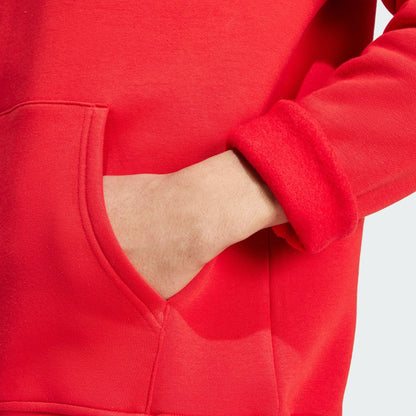 Adidas Men's Trefoil Essentials Hoodie Apparel - Red