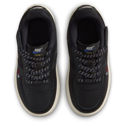 Nike Kids' Force 1 Low Lv8 Easyon Shoes - Black / Tan