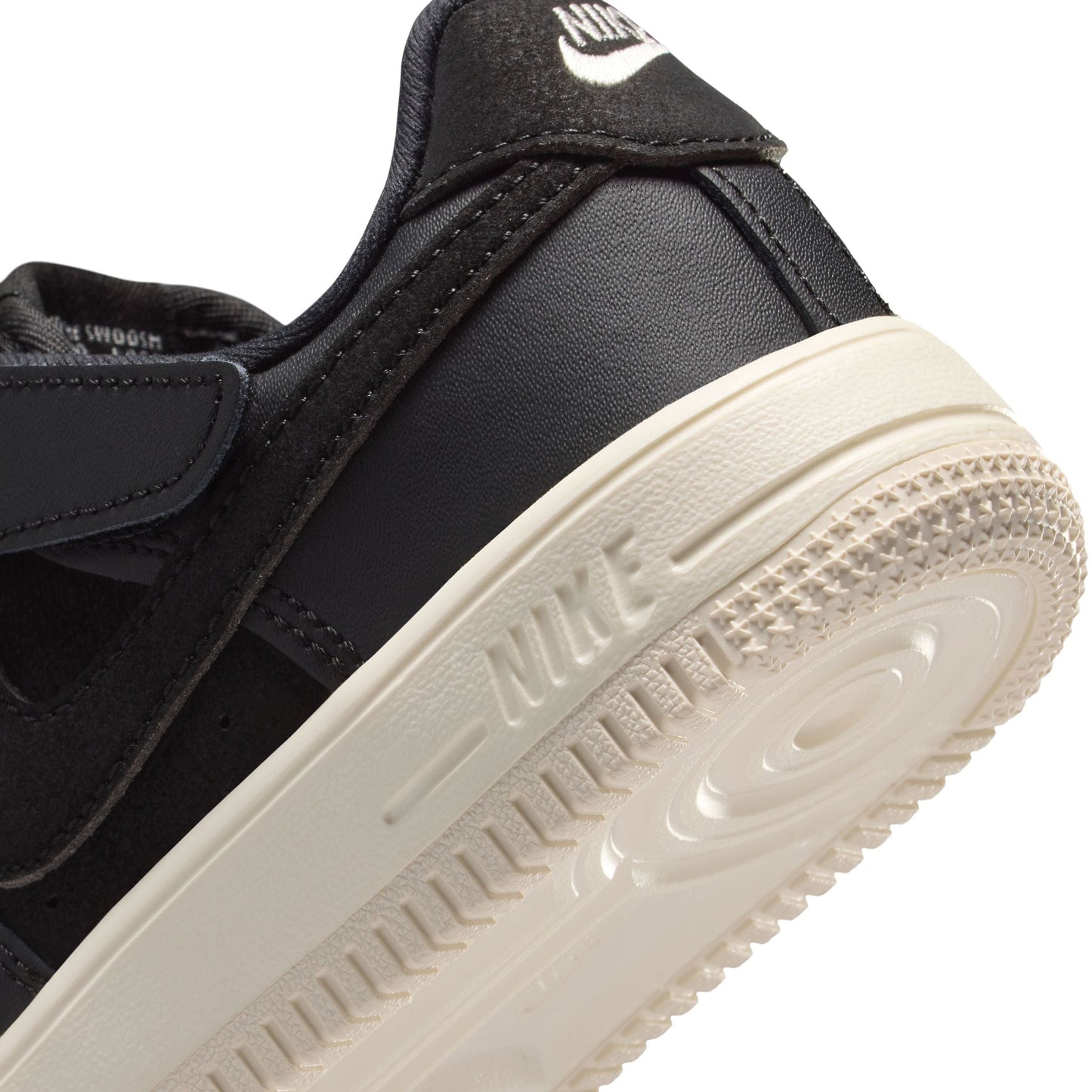 Nike Kids' Force 1 Low Lv8 Easyon Shoes - Black / Tan