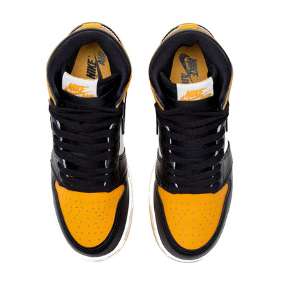 Nike Kids' Jordan 1 Retro High OG Shoes - Taxi Yellow / Black Sail