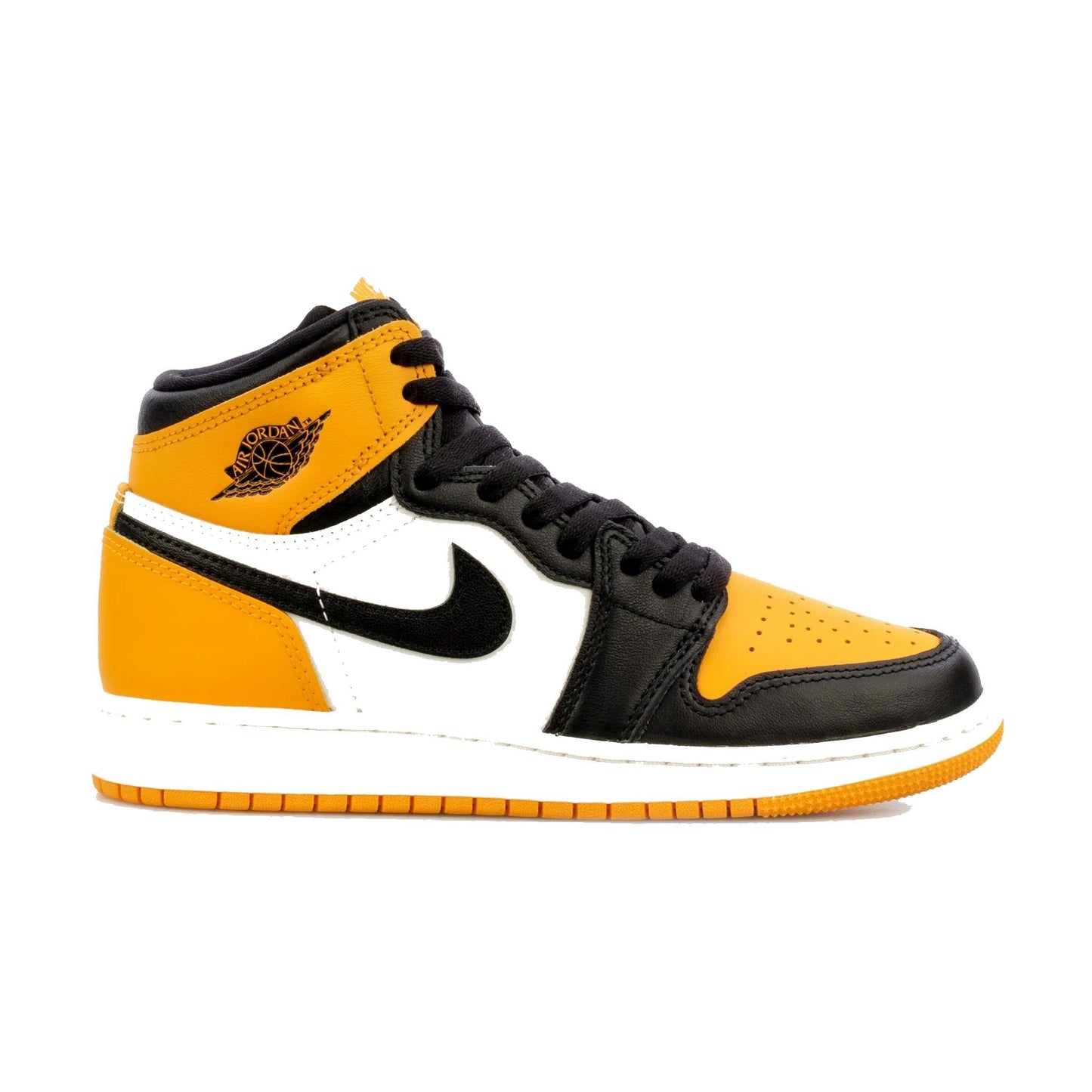 Nike Kids' Jordan 1 Retro High OG Shoes - Taxi Yellow / Black Sail