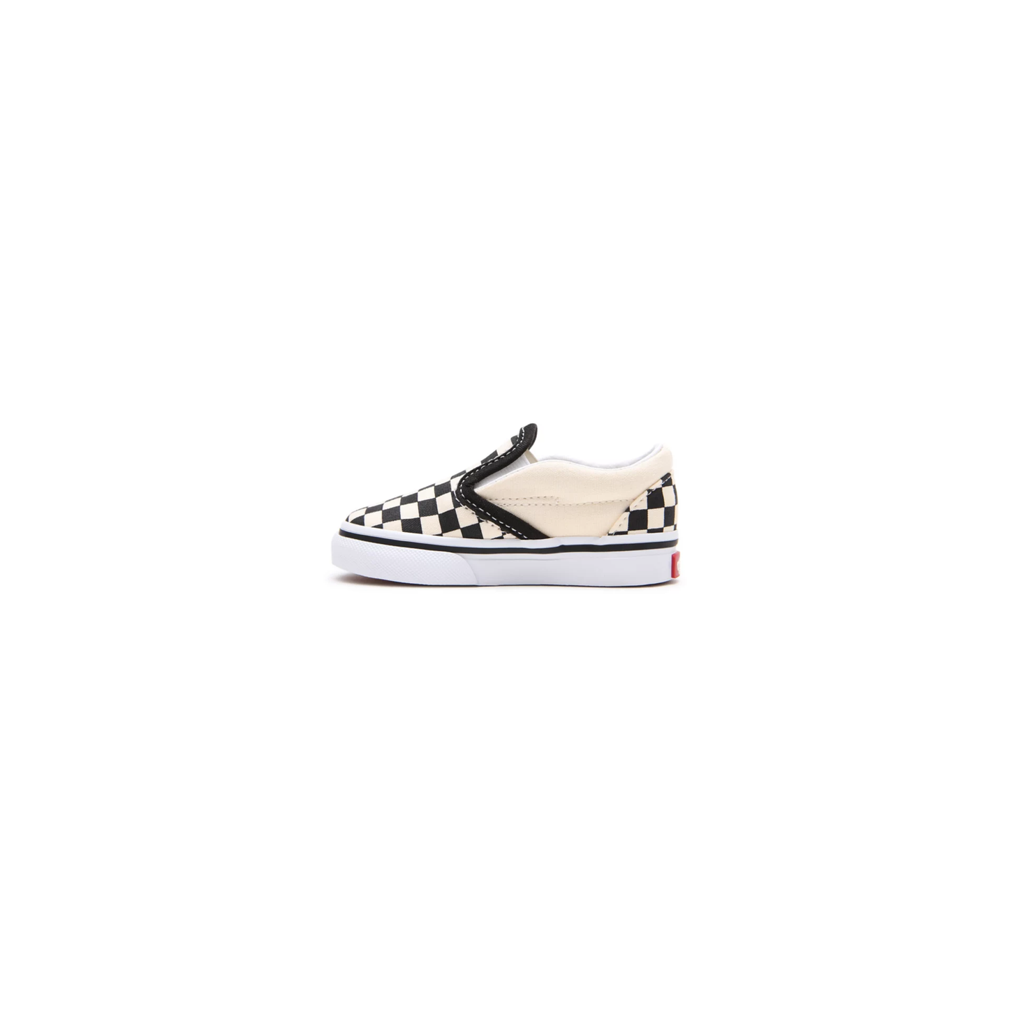 Vans Kids' Checkerboard Slip On TD Shoes - Black / White / Beige