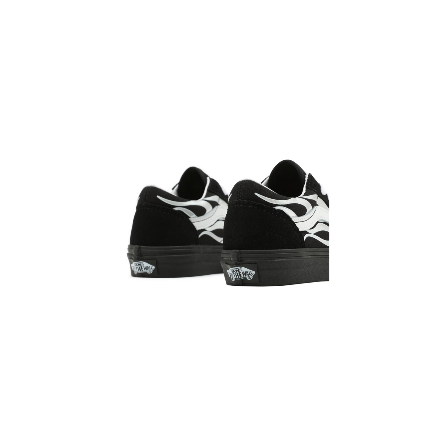 Vans Kids' Metallic Flame Old Skool Shoes - Black / Silver