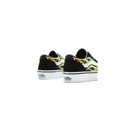 Vans Kids' Slime Flame Old Skool Shoes - Black / True White