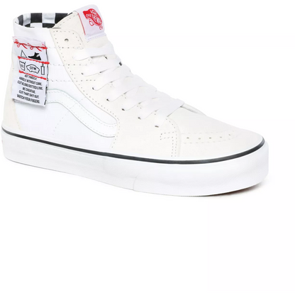 Vans Unisex SK8 HI DIY Tapered Shoes - True White