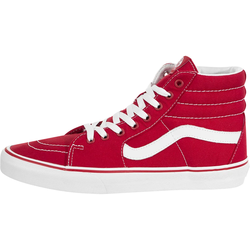 Vans Unisex Sk8 Hi Canvas Formula One Shoes - Red / White