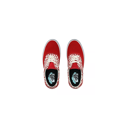 Vans Unisex Tear Check Comfycush Era Shoes - Racing Red / True White