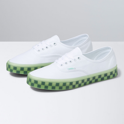 Vans Unisex Translucent Authentic Shoes - True White / Green Ash