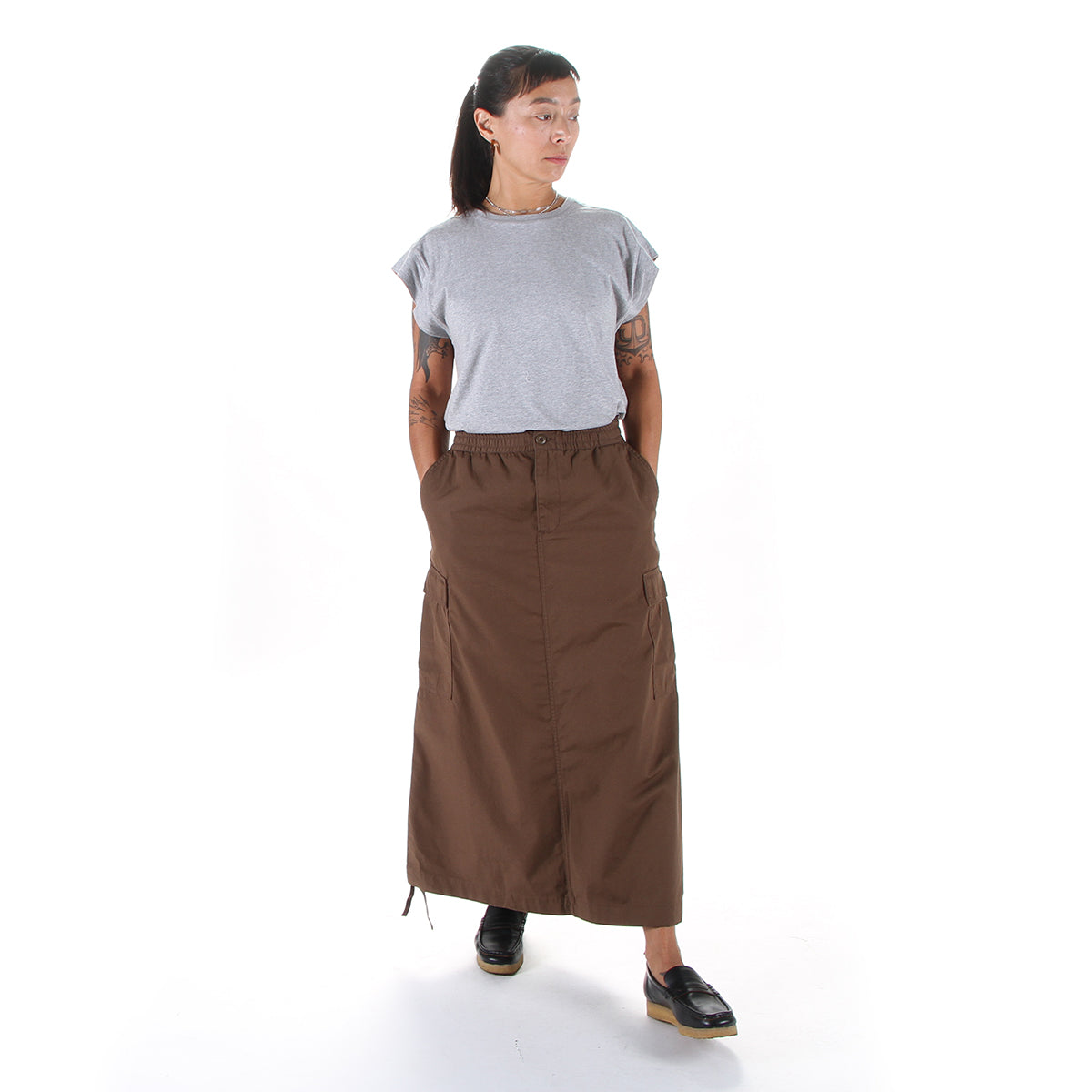 Women's Cargo Skirt Long