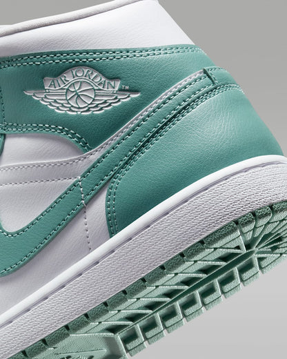 Nike Women's Air Jordan 1 Mid Shoes - White / Cannon