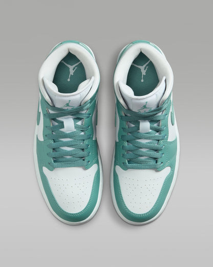 Nike Women's Air Jordan 1 Mid Shoes - White / Cannon