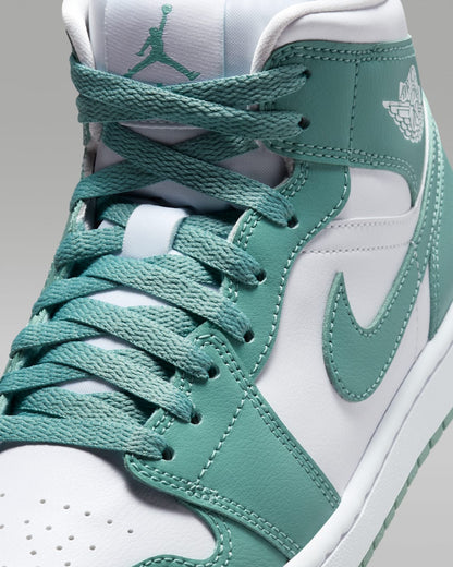 Nike Women's Air Jordan 1 Mid Shoes - White / Cannon