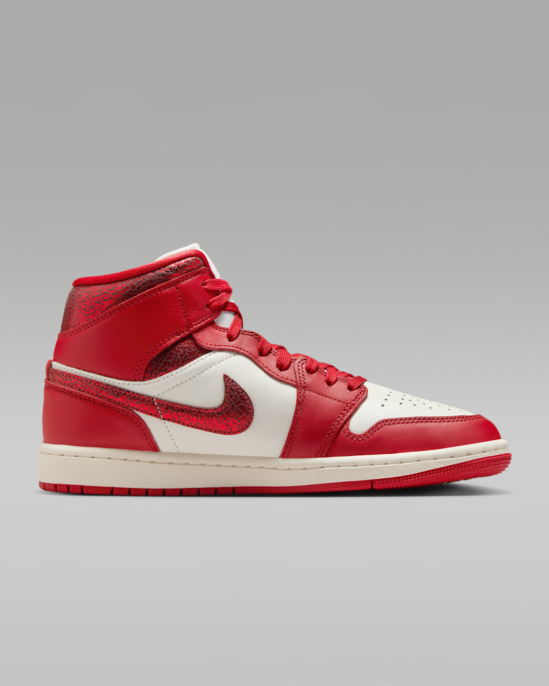 Nike Women's Air Jordan 1 Mid Se Shoes - Sail / Team Red / Varsity Red