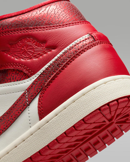 Nike Women's Air Jordan 1 Mid Se Shoes - Sail / Team Red / Varsity Red