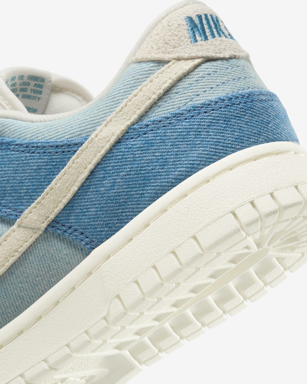 Nike Women's Dunk Low Shoes - Smokey Blue / Denim Turquoise / Ochre / Pale Ivory