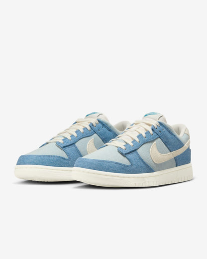 Nike Women's Dunk Low Shoes - Smokey Blue / Denim Turquoise / Ochre / Pale Ivory