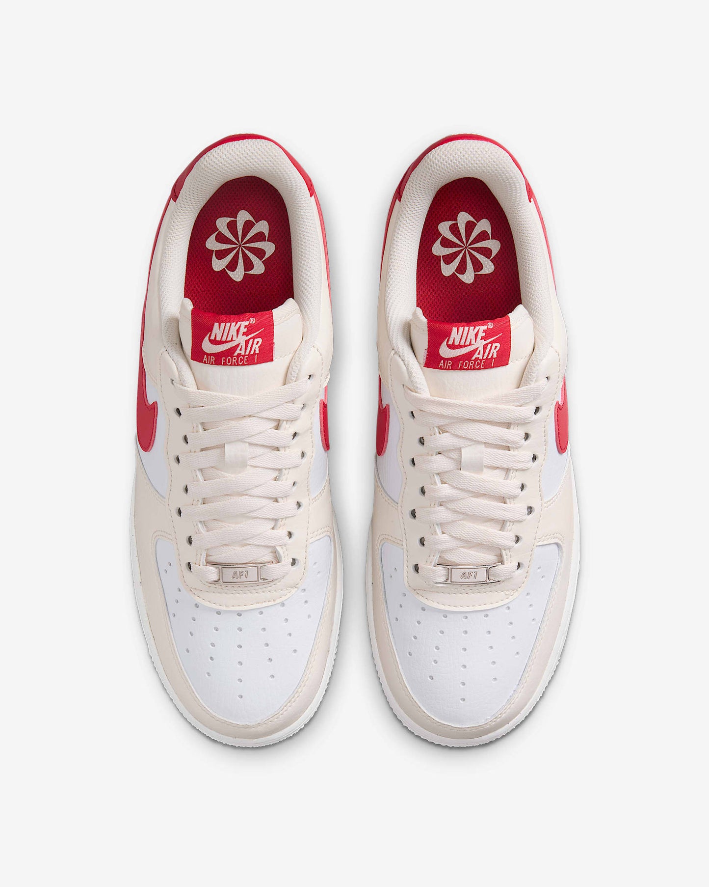 Nike Women's Air Force 1 '07 Next Nature Shoes - Pale Ivory / Sail / University Red