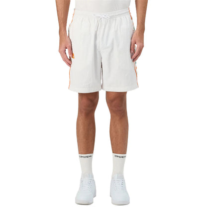 Kappa Men's 222 Banda Nardo Shorts - White / Green Tee / Orange