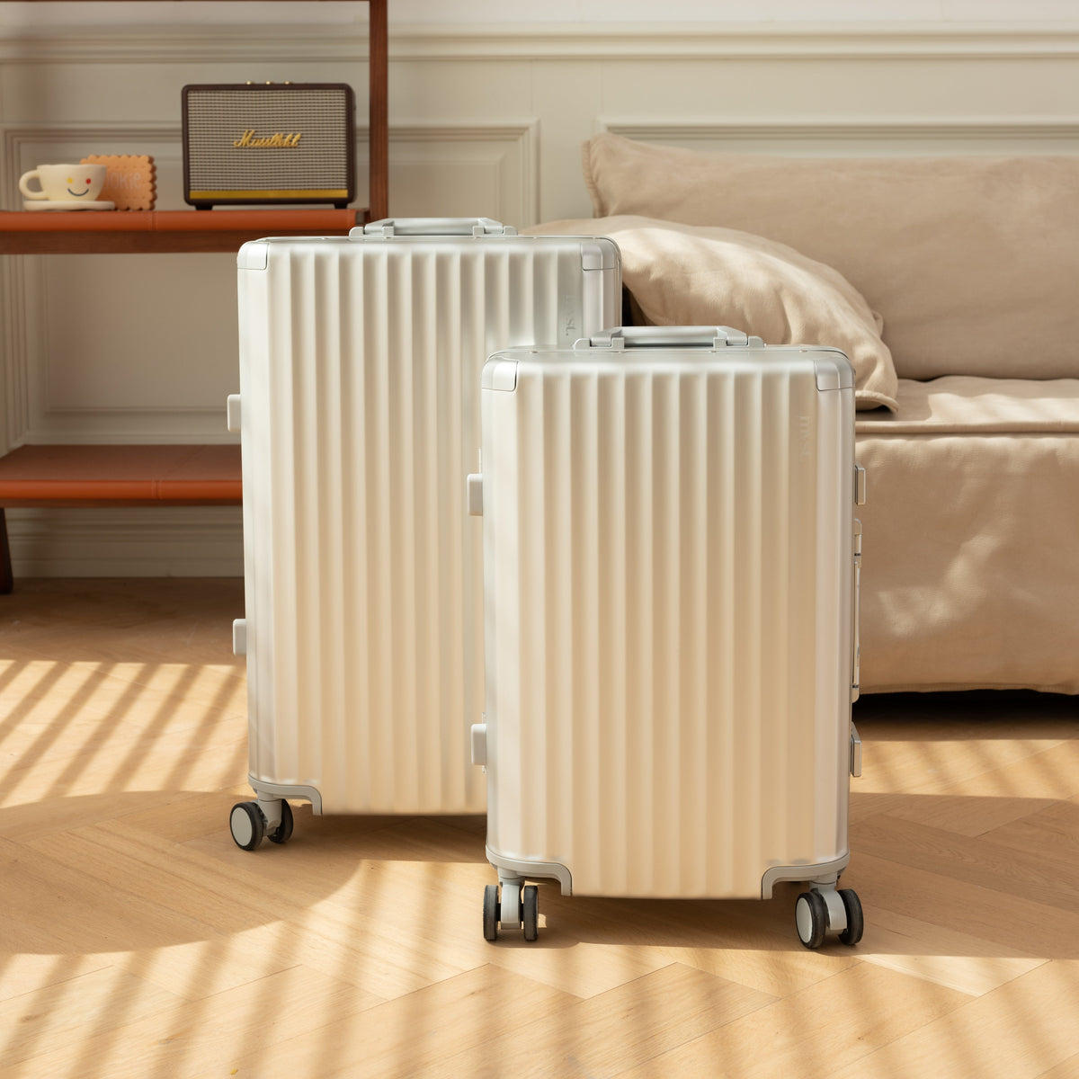 SPACE Aluminum Suitcase Silver