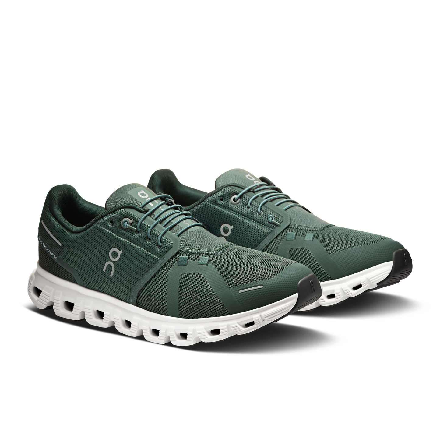 On Running Men's Cloud 6 Shoes - Olive / Evergreen