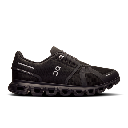 On Running Women's Cloud 6 Wide Shoes - Black / Black