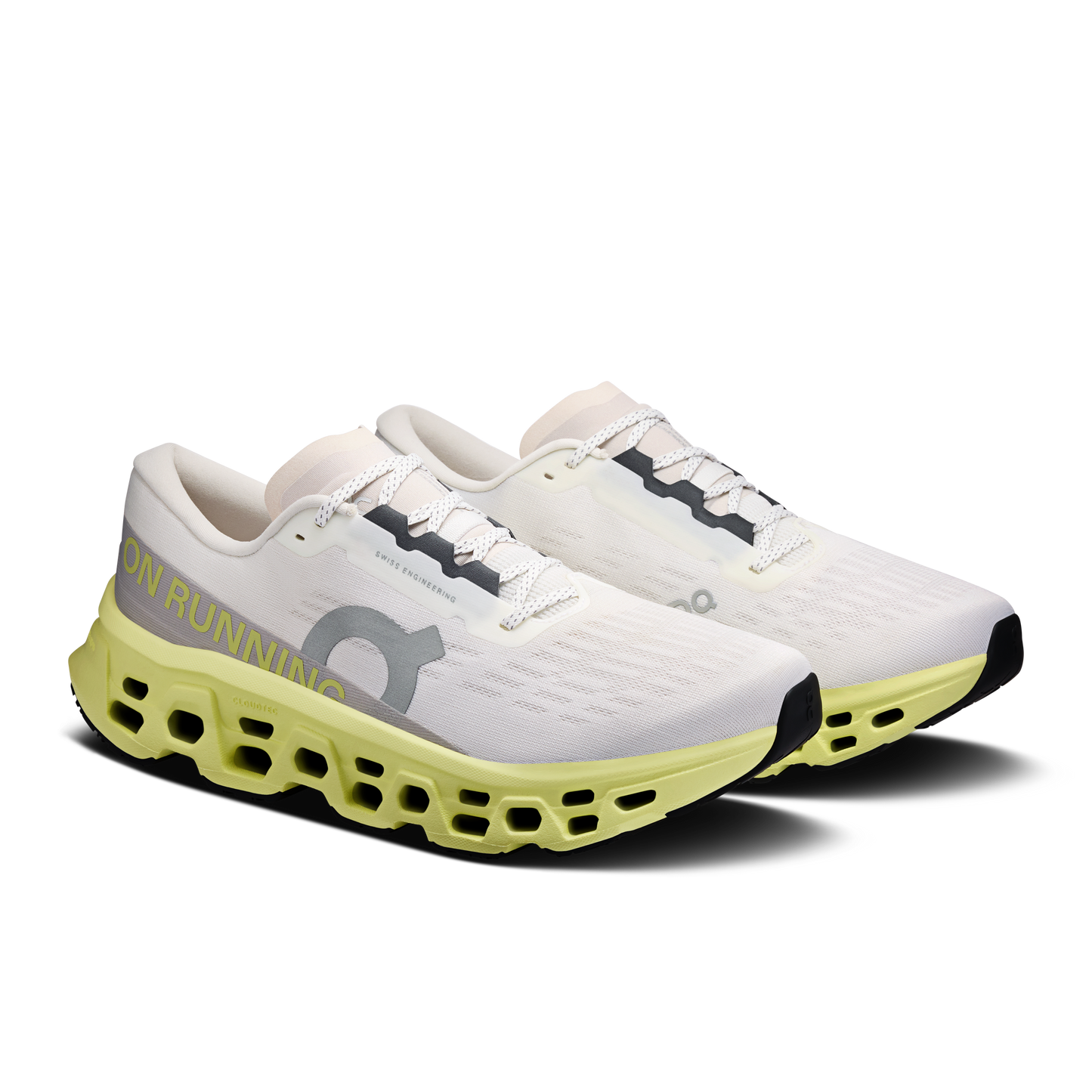On Running Men's Cloudmonster 3 Shoes - Ivory / Limelight