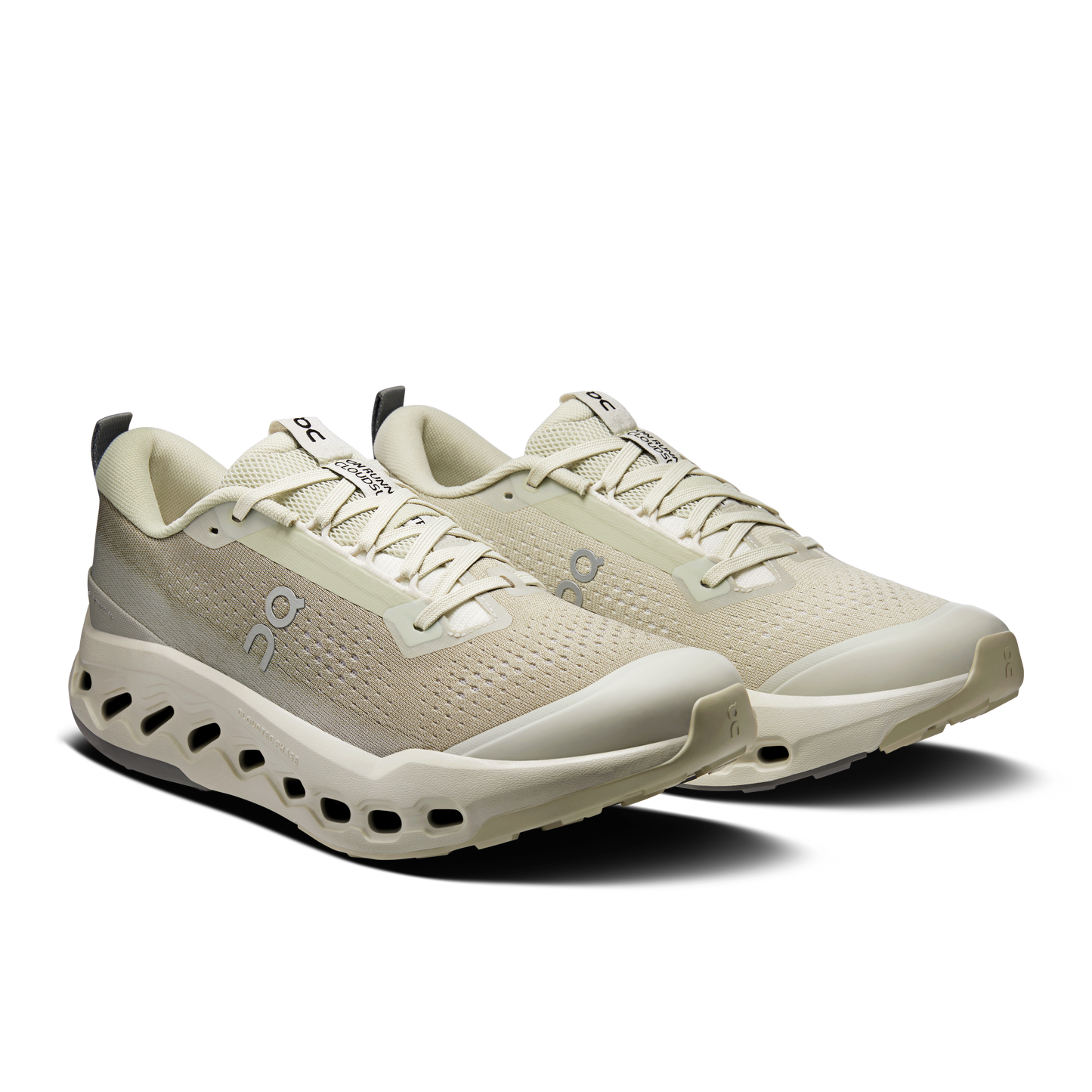 On Running Men's Cloudsurfer Trail 2 Shoes - Chalk / Ghost