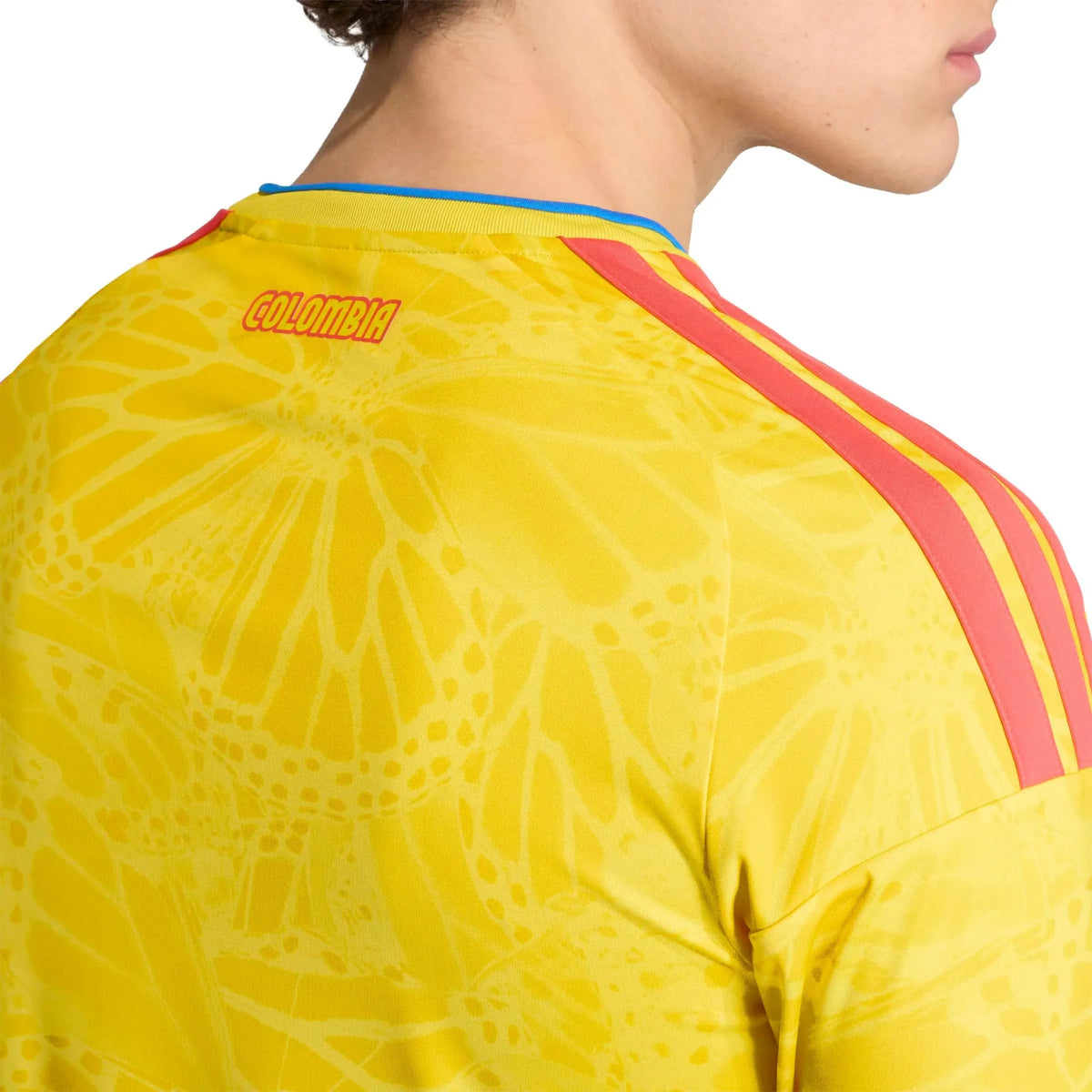 adidas 2026 Colombia Men's Stadium Home Long-Sleeve Soccer Jersey