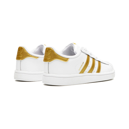 Adidas Kids' Superstar TD Shoes - White / Metallic Gold