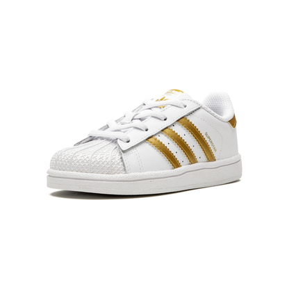 Adidas Kids' Superstar TD Shoes - White / Metallic Gold