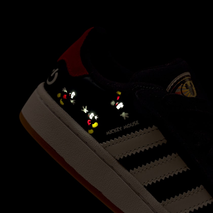 Adidas Kids' Campus 00s Led Lights Shoes - Core Black / Cloud White / Red