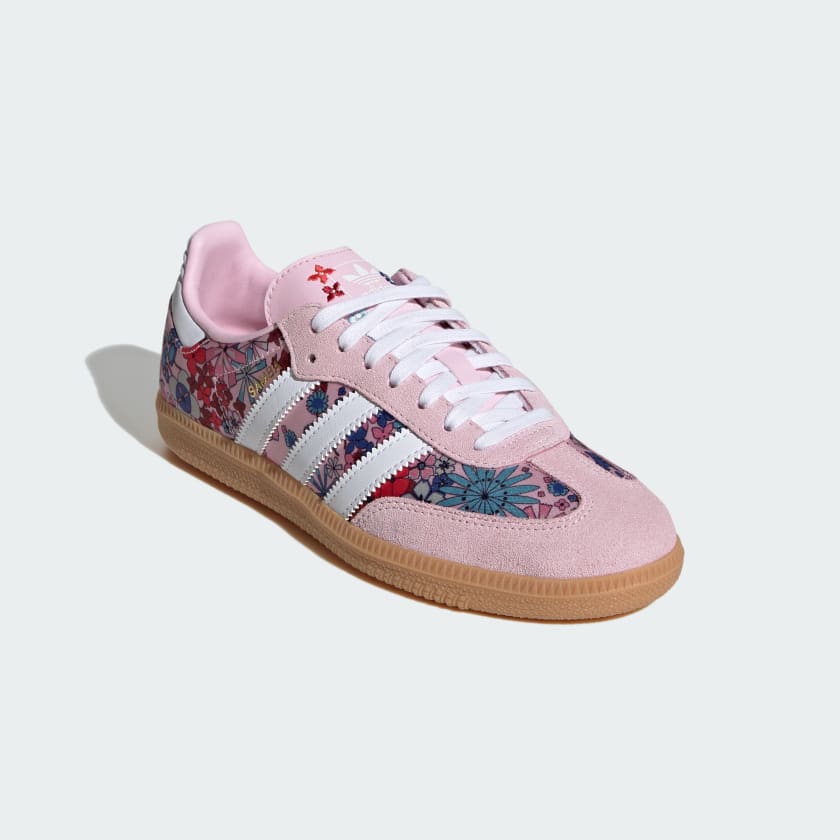Adidas Kids' Samba Og Liberty London Shoes - Clear Pink / Cloud White / Gum