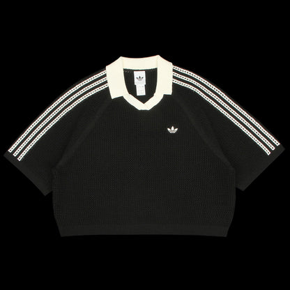 Women's Knitted Crochet Polo