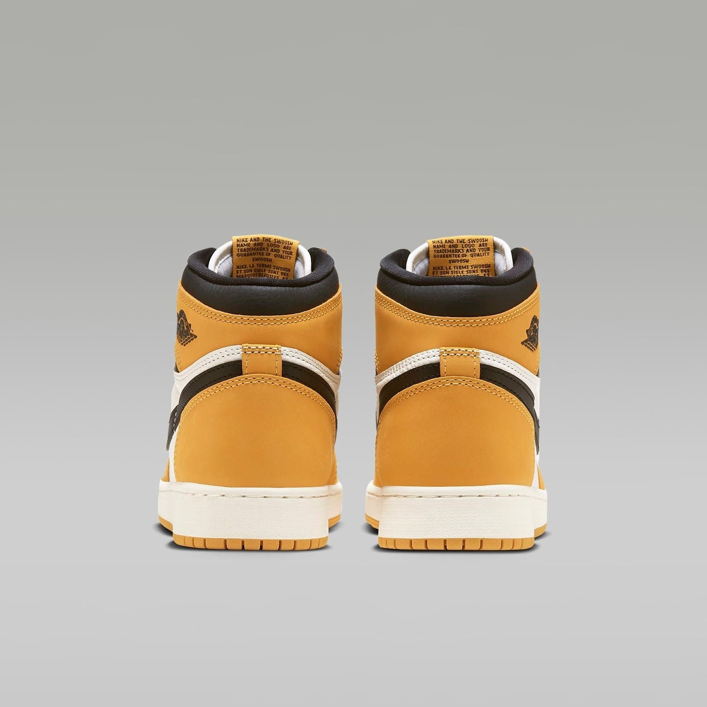Nike Kids' Air Jordan 1 High OG Shoes - Yellow Ochre / Sail / Black