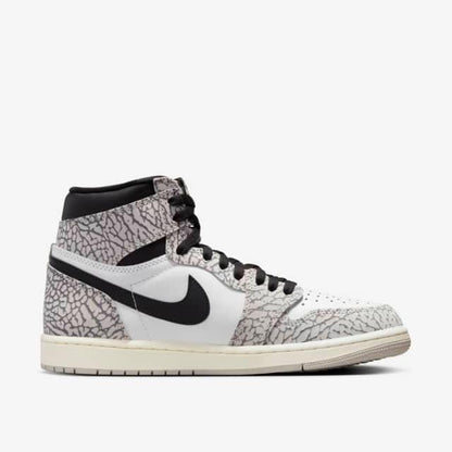 Nike Men's Air Jordan 1 Retro OG Shoes - Tech Grey / Muslin / Black / White