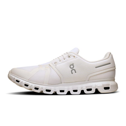 On Running Men's Cloud 6 Shoes - White / White